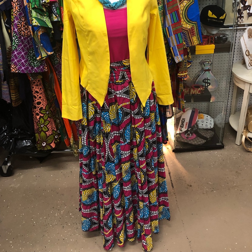 Bohemian Print Skirt Set